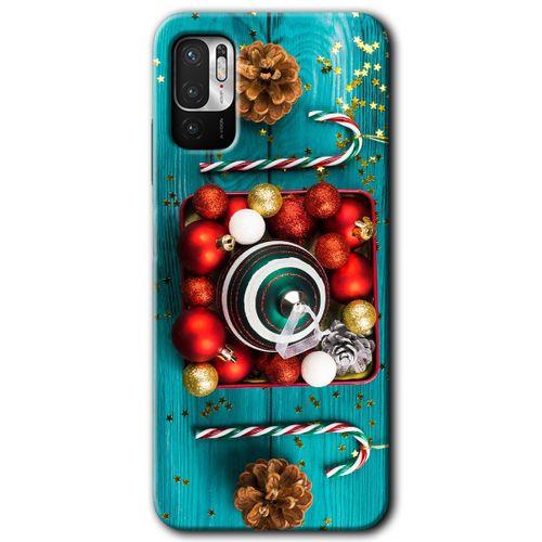 Poco M3 Pro Kılıf HD Desen Baskılı Arka Kapak - Christmas + Kırılmaz Cam