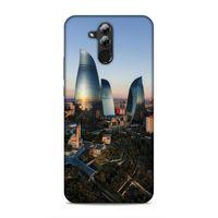 Huawei Mate 20 Lite Uyumlu Kılıf Azarbaijan (32) Soft Silikon Kılıf Azerbaycan Kuleleri