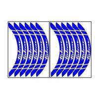 BAJAJ Bajaj Reflektör Mavi Pulsar Uyumlu Büyük 1 Set Jant Şeridi