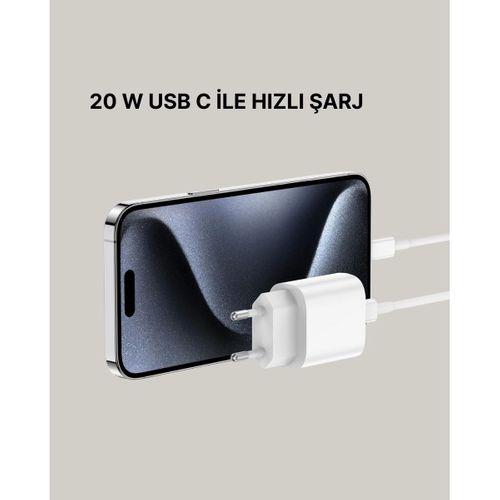 İos Uyumlu 20w Usb-c Hızlı Şarj Cihazı Telefon Ve Tablet İçin