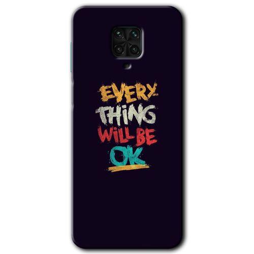 Xiaomi Redmi Note 9s Kılıf Baskılı Arka Kapak - Everything +Tam Ekran Koruyucu