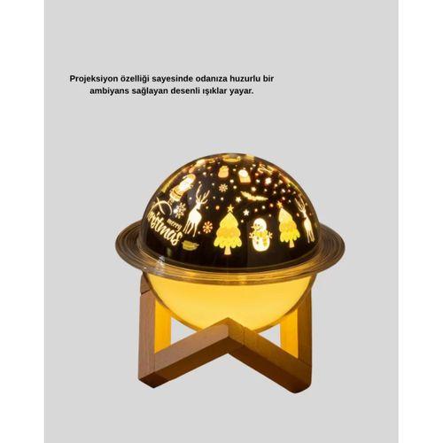 Usb Projeksiyon Gece Lambası Ve Hava Nemlendirici – Aromaterapi Destekli, Taşınabilir Mini