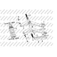 MONDİAL Aggressive Arka Amortisör Siyah 265 Mm Orj