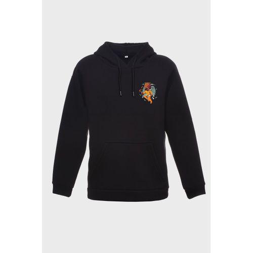 Eros Minimal Baskılı  Üç İplik Sweatshırt Oversıze Hoodıe