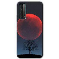 Huawei P Smart 2021 Kılıf HD Desen Baskılı Arka Kapak - Kanlı Ay