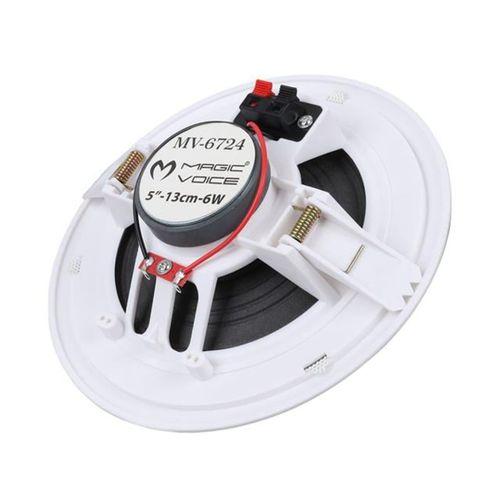 MagicVoice MV-6724 13 CM 6 Watt 8 Ohm 5" Beyaz Trafosuz Alçıpan Hoparlör