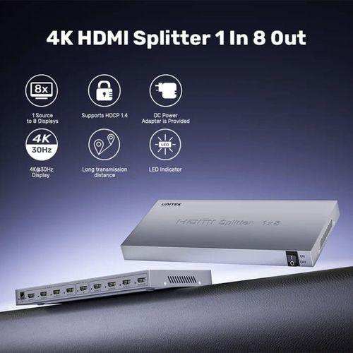 UNITEK 4K HDMI SPLITTER 1 IN 8 OUT (V1132A01-EU)