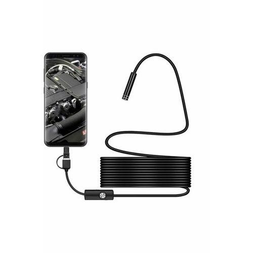 Endoskop 3 İn 1 Yılan Kamera Usb Micro Usb Type-c 20 Metre Sert Kablo
