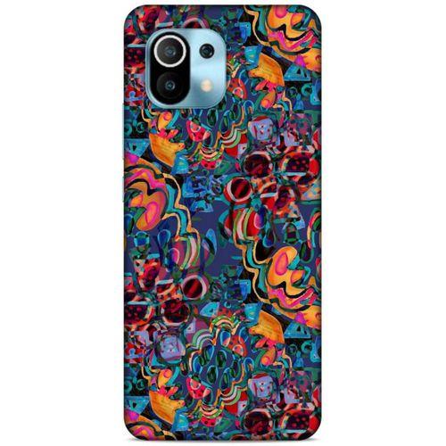 Lopard Xiaomi Mi 11 Uyumlu Kılıf Soyut Sanat (28) Arka Kapak Desenli