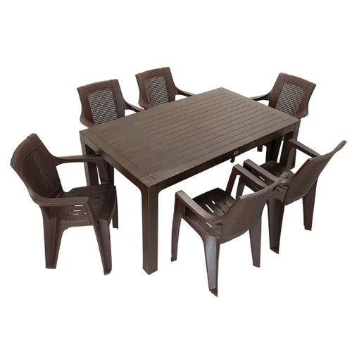 Mandella Wood 90x150 Milenyum Koltuk Masa Takımı KAHVERENGİ