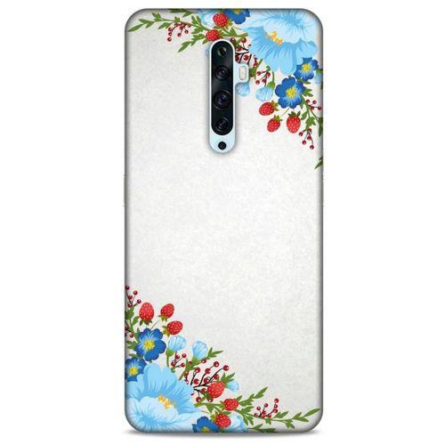 Lopard Oppo Reno 2z Uyumlu Kılıf Bahar (18) Telefon Kılıfları Mavi Kırmızı