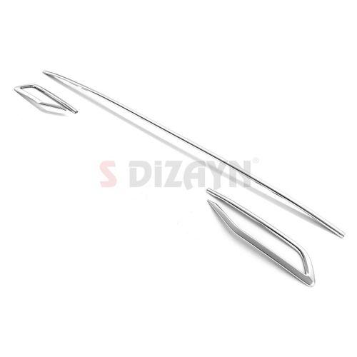 S-Dizayn VW Taigo Krom Arka Tampon Difüzör Çıtası 3 Prç. 2020 Üzeri A+ Kalite