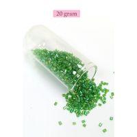 Kesme Cam Boncuk 2mm - 20 Gram - Şeffaf Yeşil -BNC307