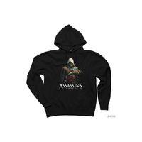 Assassins Creed Siyah Kapşonlu Sweatshirt Hoodie