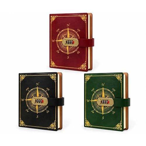 Özel Tasarım Şifreli Deri Defter  Alk3952