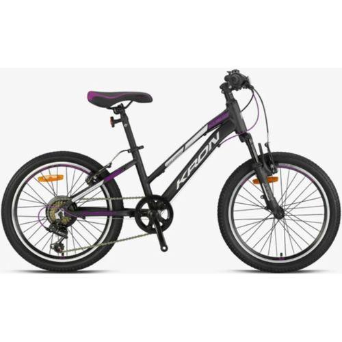 Kron XC75 Lady 20 Jant Kız Çocuk Bisikleti Mat Siyah/Mor