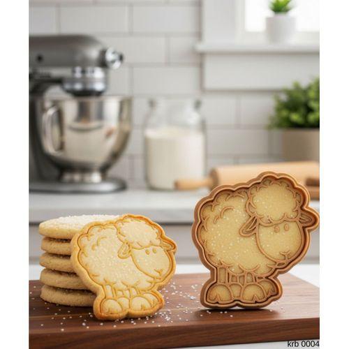Sevimli Koyun Sekillendirici Kalip Kurabiye Hamur Kesici Oyun ve Seker Hamuru Seti