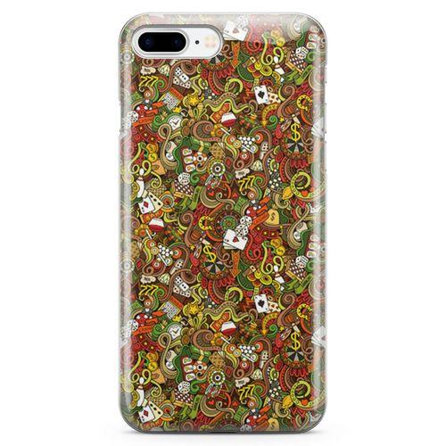 Apple iPhone 7 Plus Kılıf Okey Tavla 51 Arka Kapak Koruma Desenli Full Koruyucu
