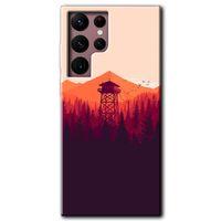 Potkal Hediye Fabrikası Samsung Galaxy S22 Ultra Kılıf HD Desen Baskılı Arka Kapak - Gözlem Kulesi