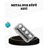 304 Paslanmaz Çelik Buz Küpü Seti Sulandırmadan Soğutan Yeniden Kullanılabilir