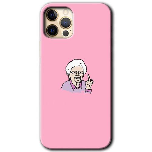 iPhone 11 Pro Max Kılıf Baskılı Kapak - Bad Grandmother +Tam Ekran Koruyucu