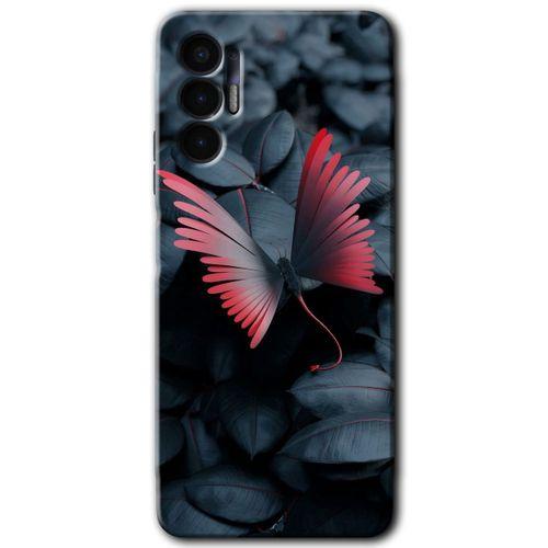Tecno Spark 8 Pro Kılıf HD Desen Baskılı Arka Kapak - Dark Butterfly
