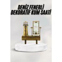 Hediyelik Kum Saati Retro Dekoratif Deniz Feneri Kum Saati