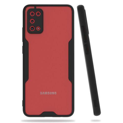 Newface Samsung Galaxy A02S Kılıf Platin Silikon - Siyah