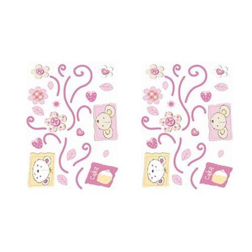 2 Adet Defter Sticker,Laptop Sticker Çiçekli Ağaç Desenli Pvc 70X50X0,5Cm