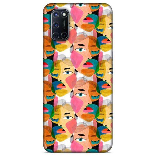 Lopard Oppo A72 Uyumlu Kılıf Sürreal Yüzler ♀ (6) Silikon Kılıf Desenli