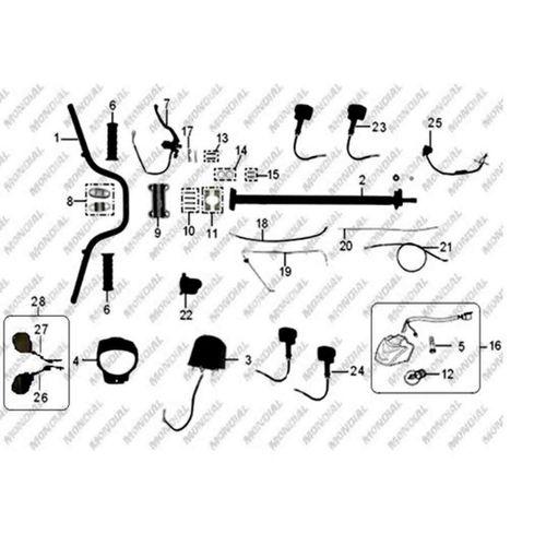 MONDİAL Mondial Atv Md250 Md250-X Ön Sinyal Sol Komple Orj