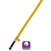 Karlıe Kadife Kedi Tasma Çıng. 30cm Sarı