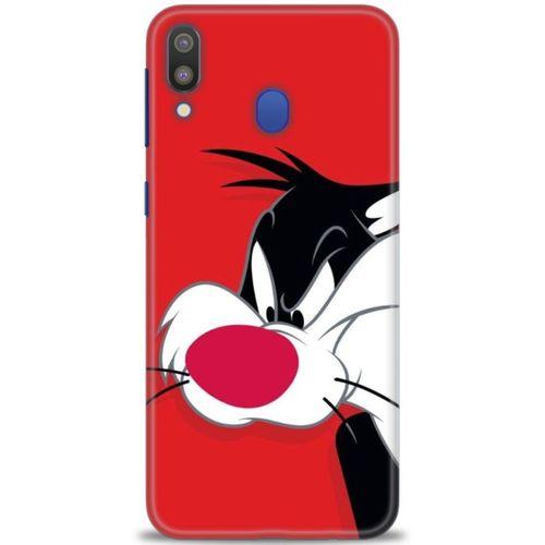 Samsung Galaxy M20 Kılıf HD Baskılı Kılıf - Sylvester + Tam Ekran Koruyucu