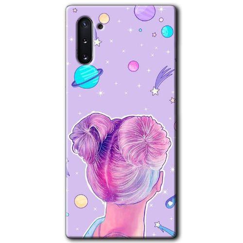 Potkal Hediye Fabrikası Samsung Galaxy Note 10 Kılıf HD Desen Baskılı Arka Kapak - Uzaylı Kız