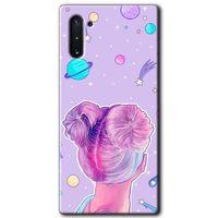 Potkal Hediye Fabrikası Samsung Galaxy Note 10 Kılıf HD Desen Baskılı Arka Kapak - Uzaylı Kız