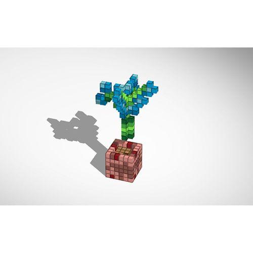 Minecraft Mavi Orkide (Bu ürün Sadece Plastik parçadır - Almadan Önce Soru Sorabilirsiniz)