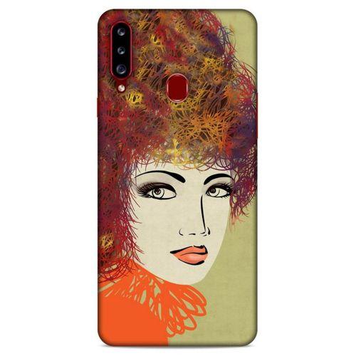 Lopard Samsung Galaxy A20s Uyumlu Kılıf Sürreal Yüzler ♀ (32) Soft Silikon Kılıf Desenli