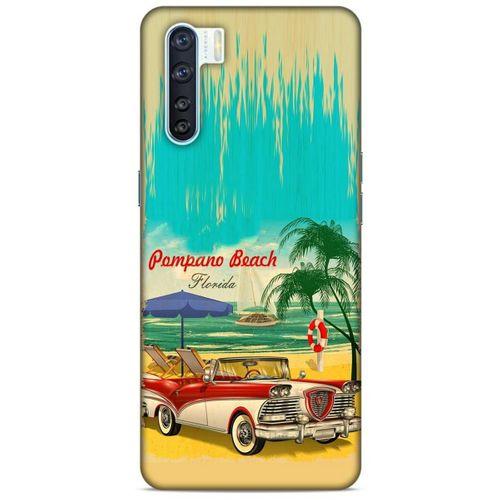 Retro (16) Desen Kalın Kılıf Renkli Oppo A91 Kılıf