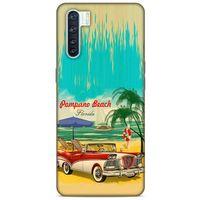 Retro (16) Desen Kalın Kılıf Renkli Oppo A91 Kılıf