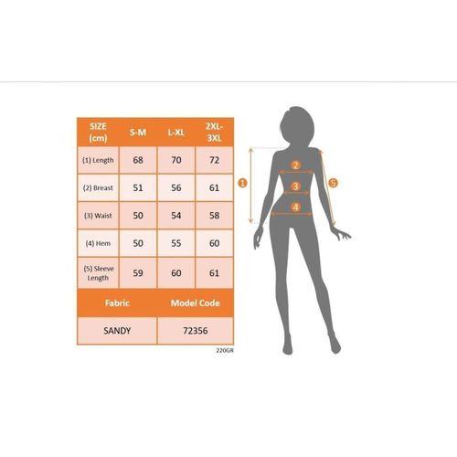 Kadın Uzun Kollu V Yakalı Omuzlardan Açık Sandy Bluz