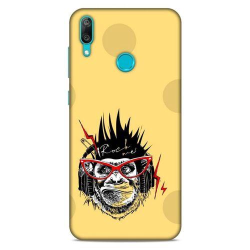 Animax Rockçı Maymun Huawei Y7 Prime 2019 Kılıf Desenli Silikon