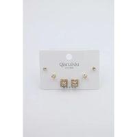 Çoklu Set Küpe - Altın