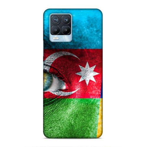 Realme 8 Pro Uyumlu Kılıf Azarbaijan (42) Rugged Armor Kılıf Göz Bayrak