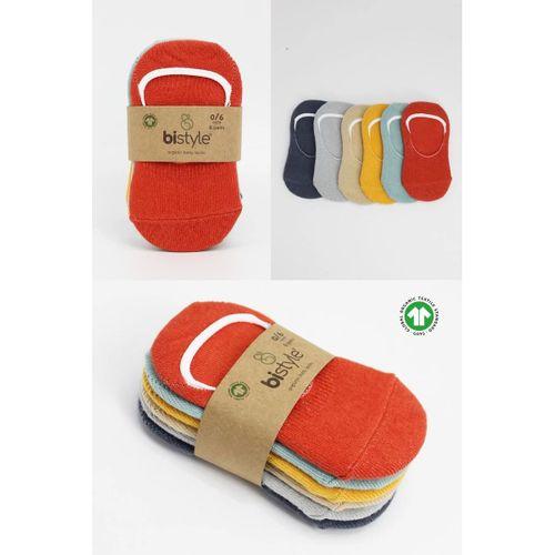 Bistyle 6'lı Mix Babet Çorap 30101 Kiremit