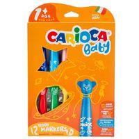 Carioca Teddy Jumbo Bebek Süper Yıkanabilir Keçeli Boya Kalemi 12li