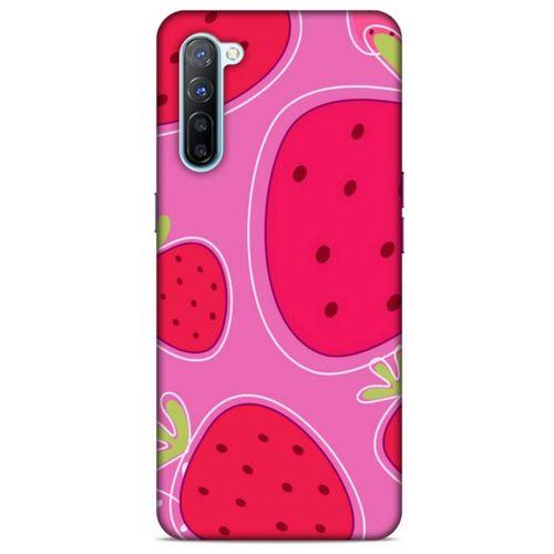 Oppo Reno 3 Uyumlu Kılıf Pembe Delisi (29) Arka Koruma Kılıfı Çilek