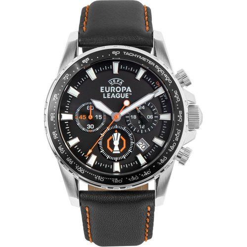 Jacques Lemans JL.EL-102A Uefa Europa League Quartz Deri Siyah 44 mm Erkek Kol Saati