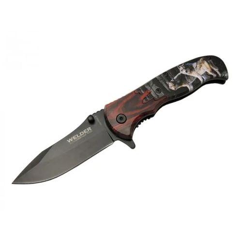 Kurtlu Çakı 20 Cm Yarı Otomatik , Kemerlikli