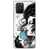 Lopard Samsung Galaxy S10 Lite Uyumlu Kılıf Sürreal Yüzler ♀ (24) Darbe Emici Kılıf Desenli