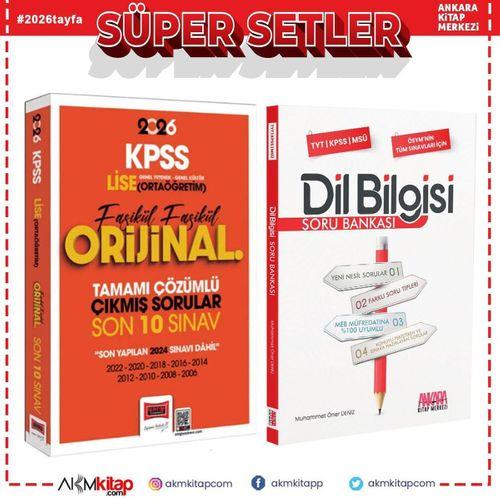 Yargı 2026 KPSS Lise Ortaöğretim GK GY Fasikül Fasikül Orijinal Tamamı Çözümlü Çıkmış Son 10 Sınav ve AKM Dil Bilgisi Seti 2 Kitap